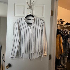 Women's striped work blouse